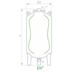 VASO EXPANSIÓN IBAIONDO 500 CMR 1½" 500 LTS