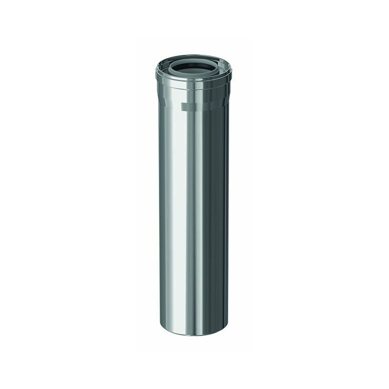 TUBO COAXIAL EXT. Ø80/125*500 PP/INOX FIG