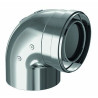 CODOCOAXIAL EXT. Ø80/125 A 90º PP/INOX FIG