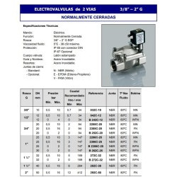 ELECTROVALVULA  NORMALMENTE CERRADA-220V 05-10KG 1/2" (042C-12)