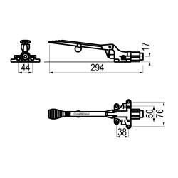 GRIFO MEZCLADOR 570 SUELO DOS AGUAS