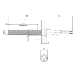 RESISTENCIA ESTUFA DE PELLET RAVELLI 300W 55537