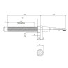 RESISTENCIA ESTUFA DE PELLET RAVELLI 300W 55537