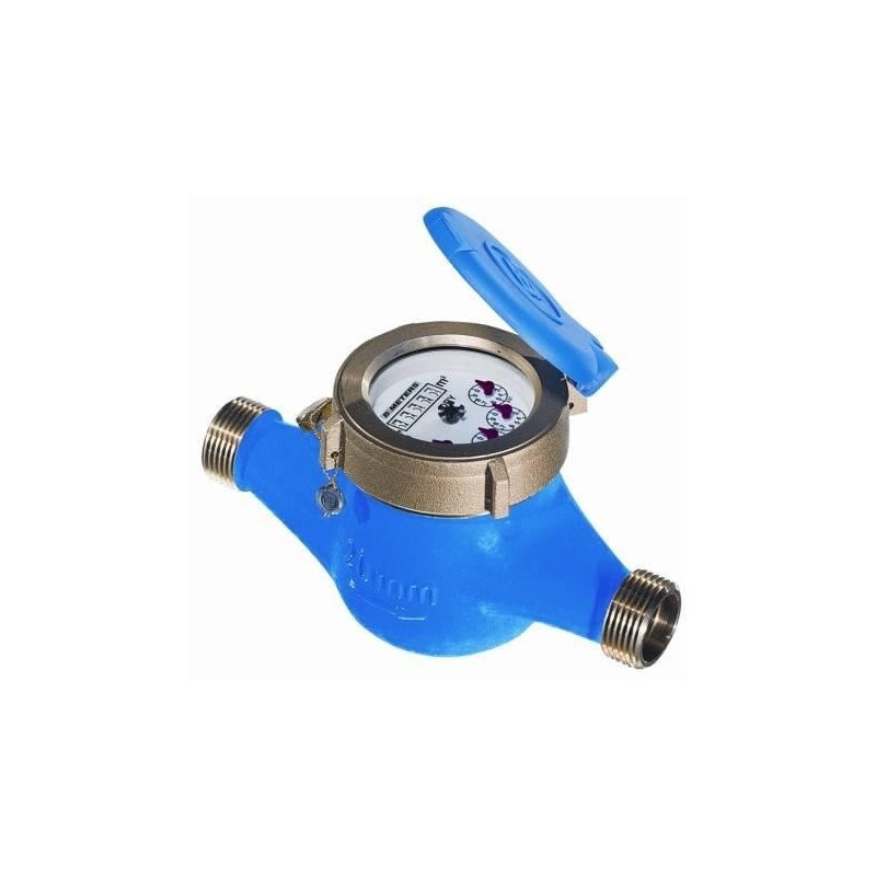 3/4 BSP DN20 contador de agua fría Individual Jet flujo contador comprobar